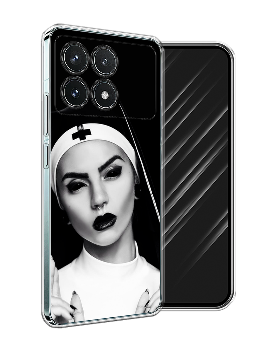 

Чехол Awog на Xiaomi Redmi K70 5G "Черная монашка", Серый;черный, 320850-1
