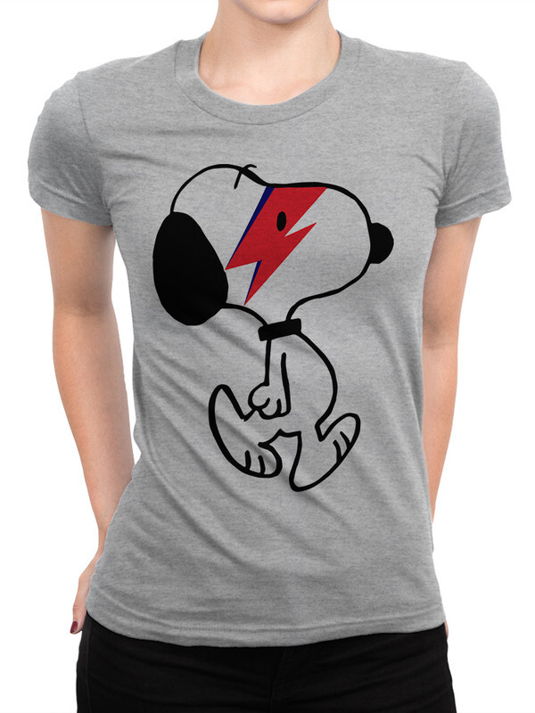 

Футболка женская Dream Shirts Снупи Боуи серая XS, Снупи Боуи