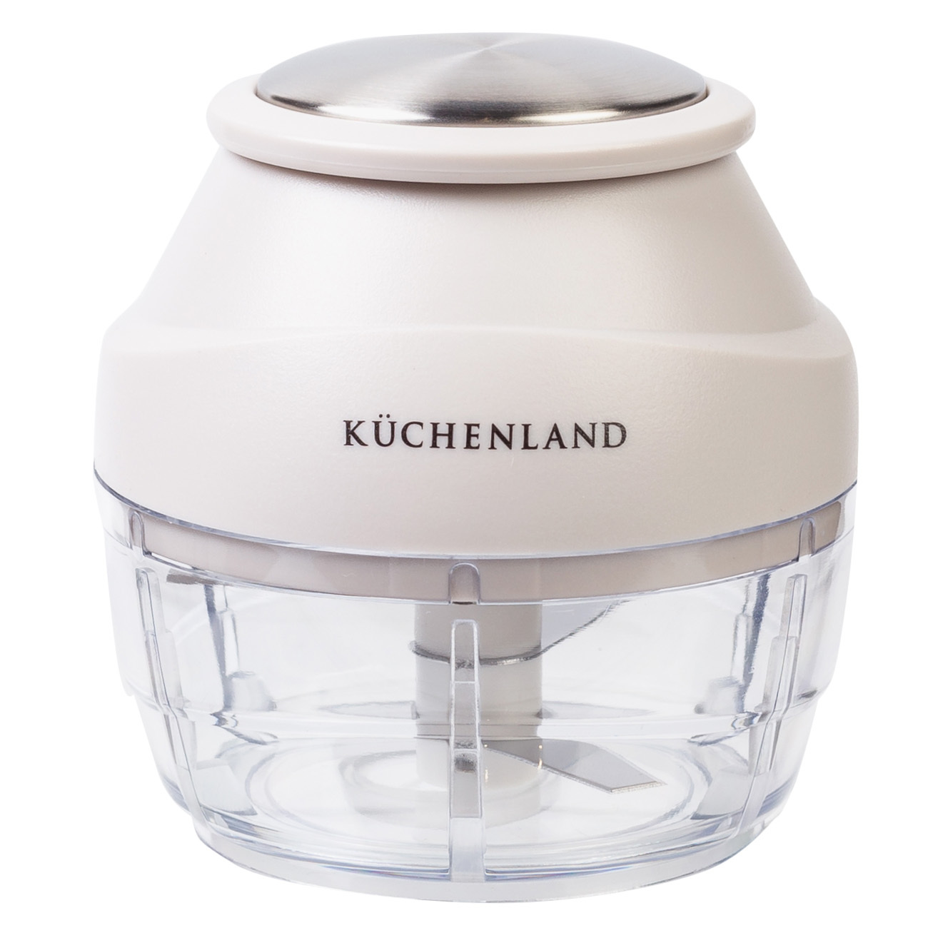 

Измельчитель для чеснока и зелени, 9 см, пластик/сталь, молочный, Soft kitchen, Белый