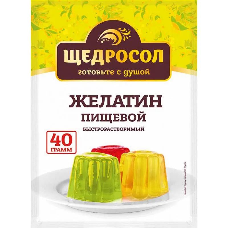 

Желатин Щедросол порошковый 40 г