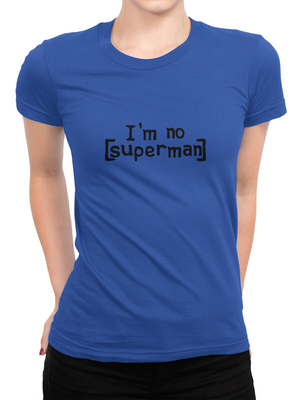 

Футболка женская Dream Shirts I'Nouperman синяя M, Синий, I'Nouperman