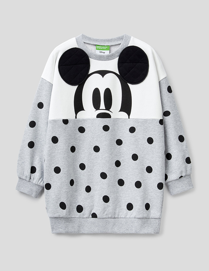 

Свитшот для девочек Benetton цв. серый р.140, 21A_3IGUC15DN