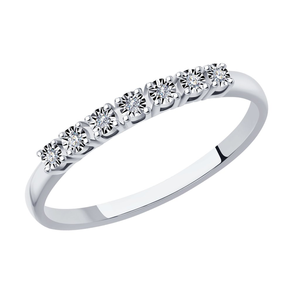 

Кольцо из белого золота с бриллиантом р 15.5 Diamant 52-210-01248-1
