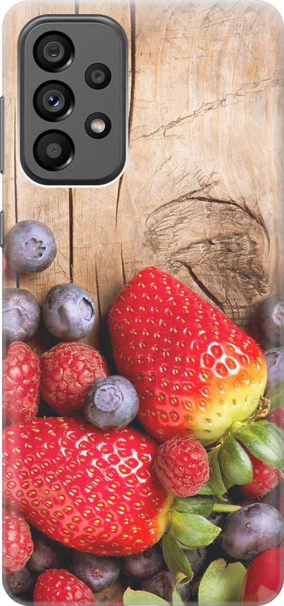 

Силиконовый чехол на Samsung Galaxy A73 5G с принтом "Дерево фруктов", Коричневый;красный, 10555