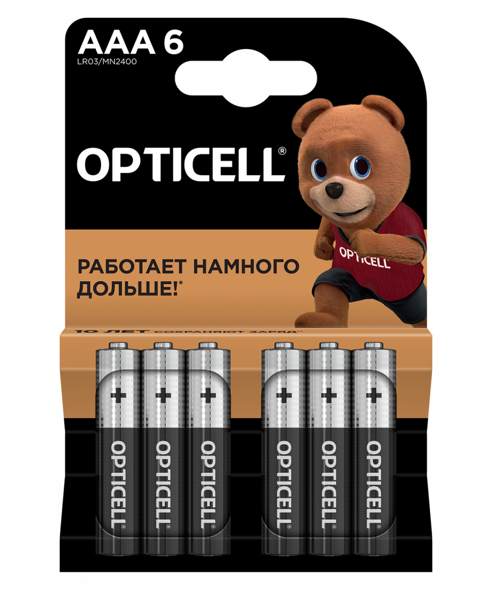 Батарейки Opticell AAA 6 шт 818₽