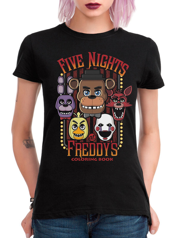 фото Футболка женская dream shirts five nights at freddy's черная 2xl