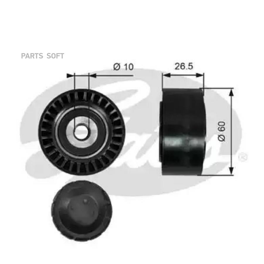 

GATES Ролик ручейкового ремня GATES T36190