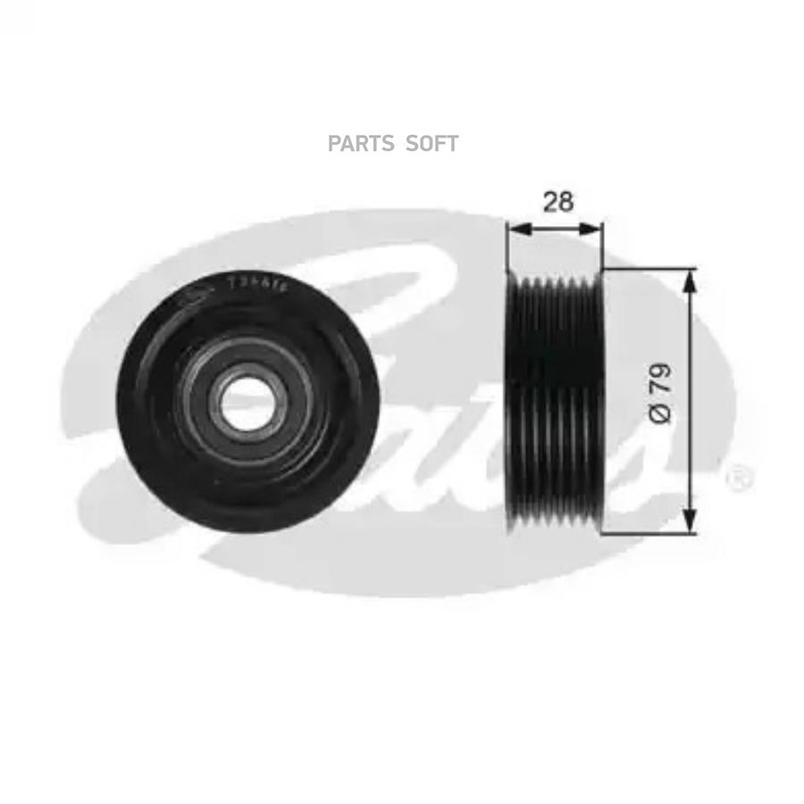 

GATES Ролик ручейкового ремня GATES T36416