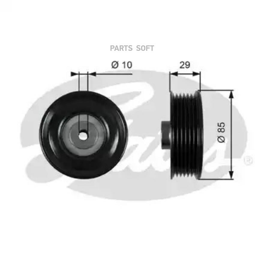 

GATES Ролик ручейкового ремня GATES T36448