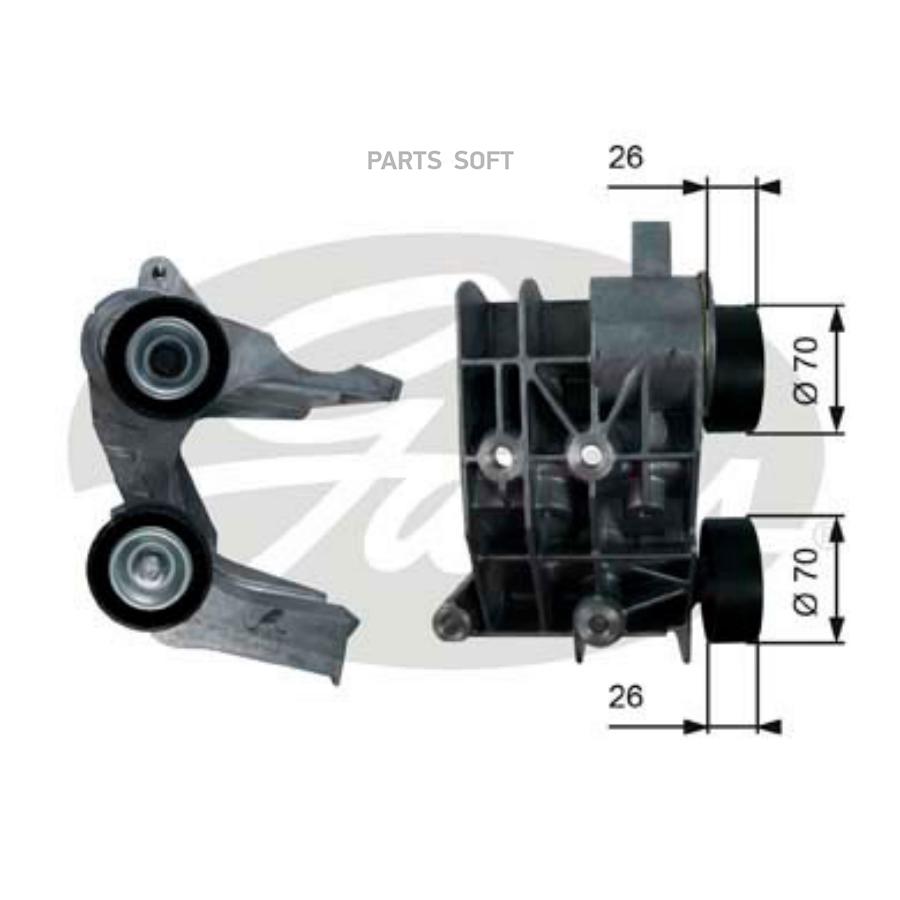 

GATES Ролик ручейкового ремня GATES T36107