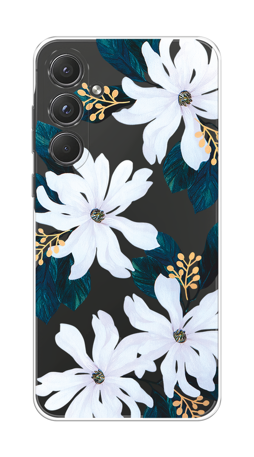 

Чехол на Samsung Galaxy A55 5G "Delilah Flower", Зеленый;белый, 2109450-1