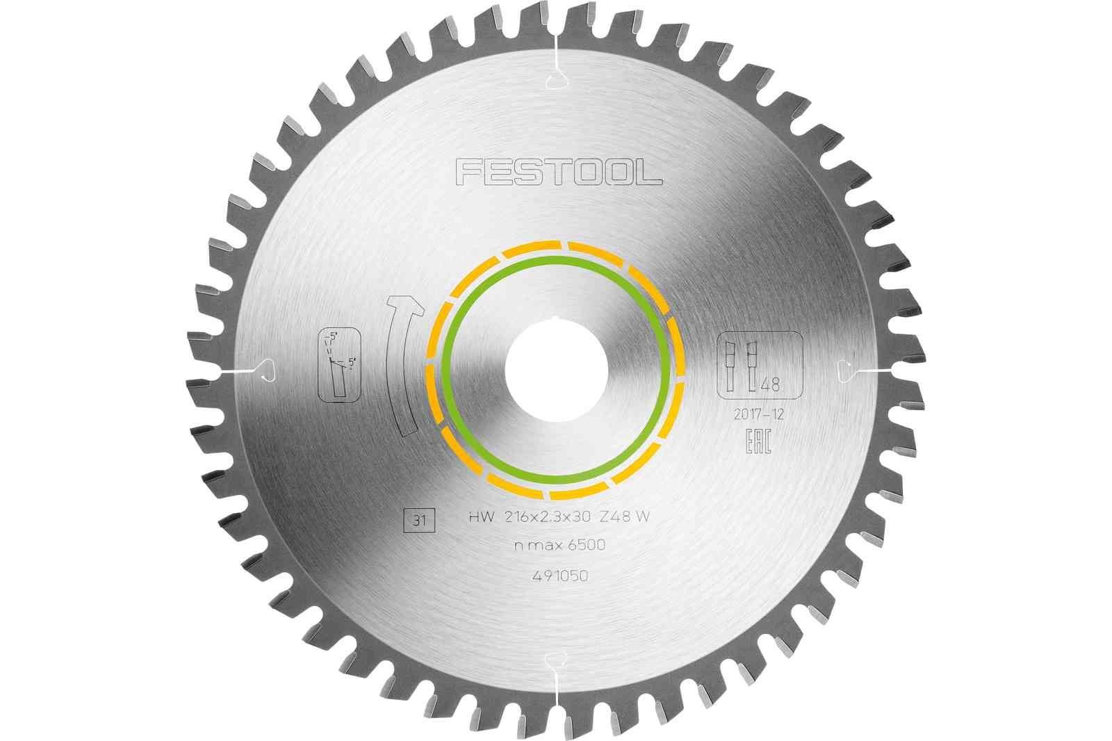 Пильный диск Festool 216x2,3x30 W48 491050 пильный диск подрезной festool dia 47x2 5x6 35 t1 577082