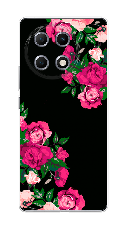 

Чехол на Tecno Camon 30S "Розы фуксия", Черный;розовый;зеленый, 309650-1