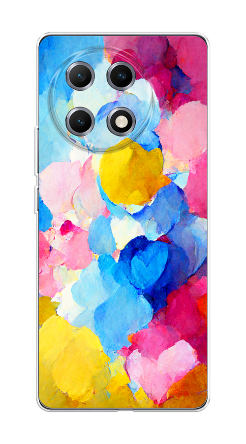 

Чехол на Tecno Camon 30S "Яркие пятна", Синий;голубой;желтый;розовый, 309650-1
