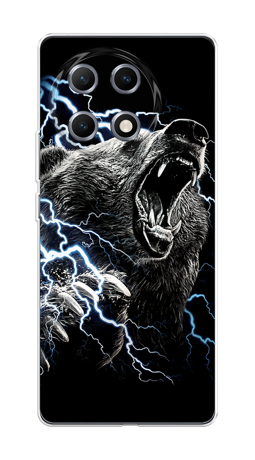 

Чехол на Tecno Camon 30S "Гроза и медведь", Черный;серый;серебристый, 309650-1