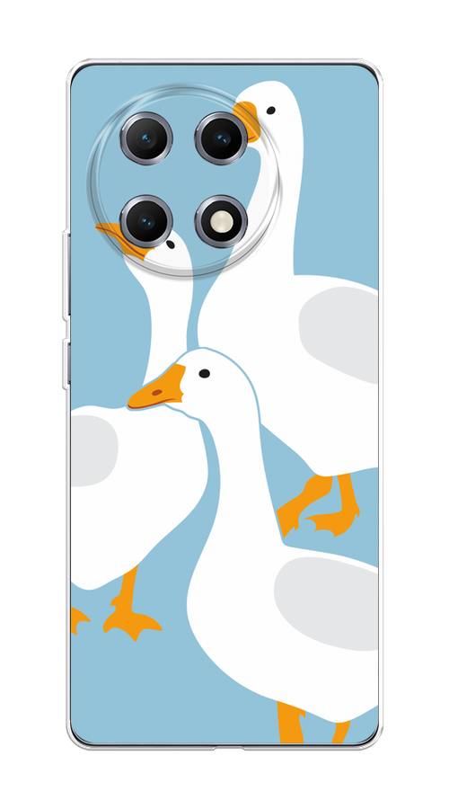 

Чехол на Tecno Camon 30S "Гусиное трио", Голубой;белый;серый;желтый, 309650-1