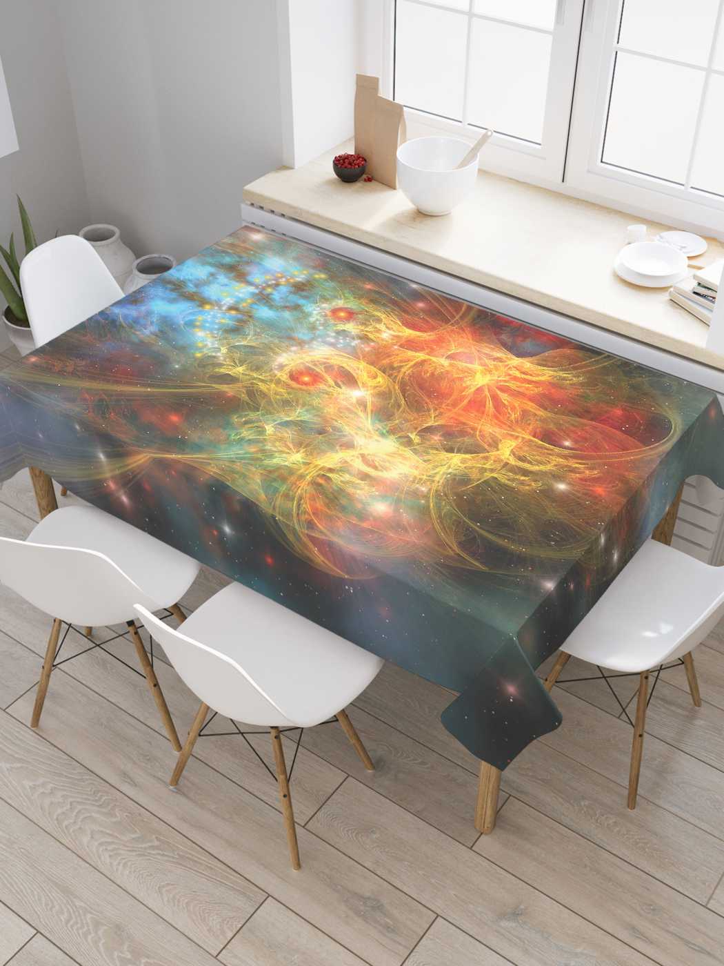 

Скатерть прямоугольная JoyArty "Вспышки в космосе" из оксфорда, 120x145 см, Вспышки в космосе