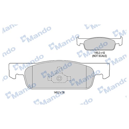 

Тормозные колодки Mando передние mbf015803