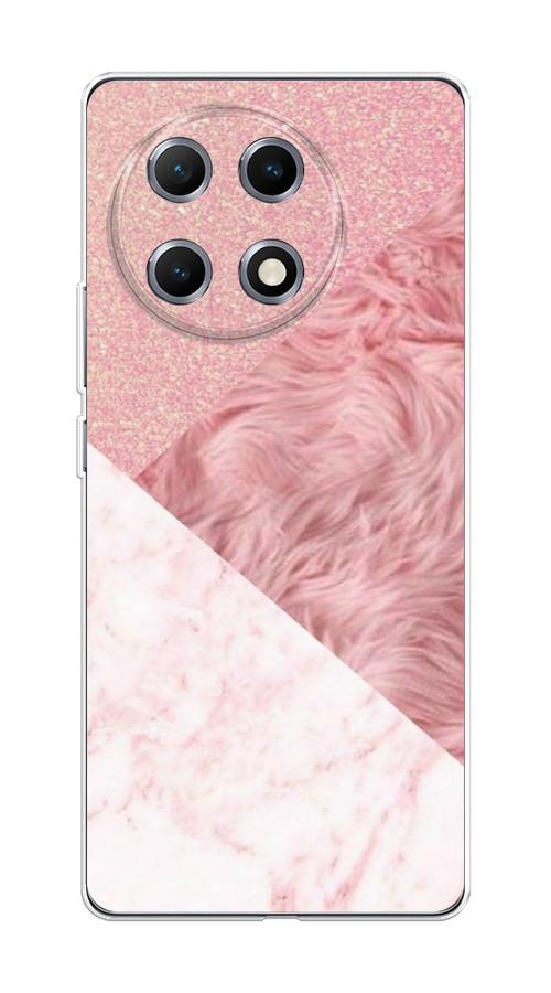 

Чехол на Tecno Camon 30S "Текстурные треугольники", Розовый;белый, 309650-1