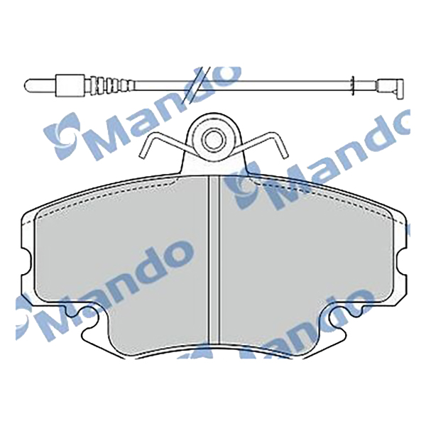 Тормозные колодки Mando дисковые mbf015076