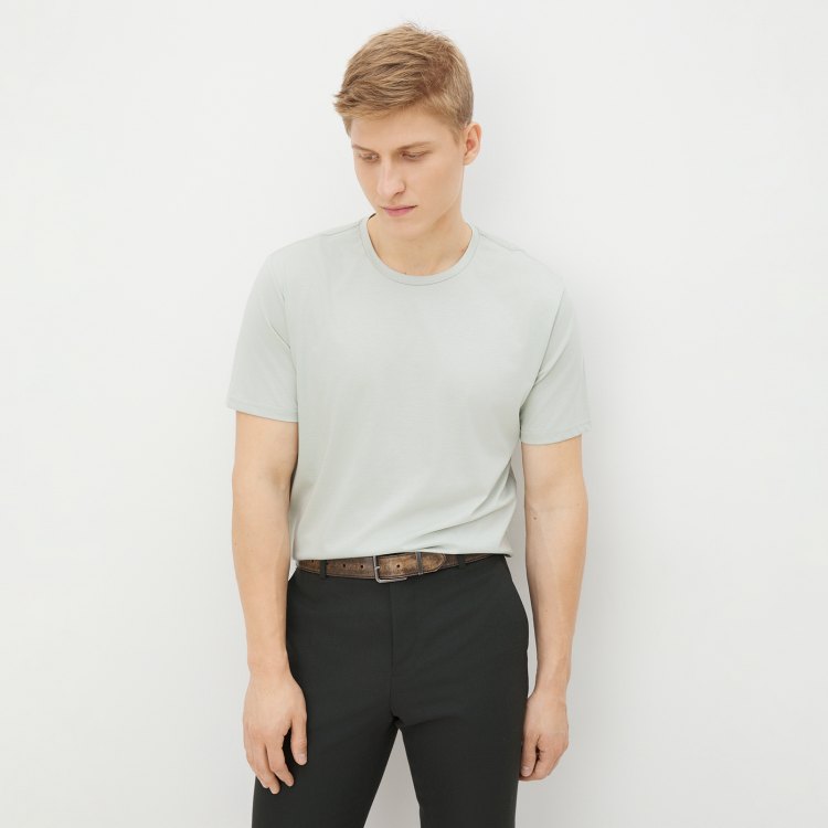 

Футболка мужская Maison David SS53 зеленая 2XL, Зеленый, SS53