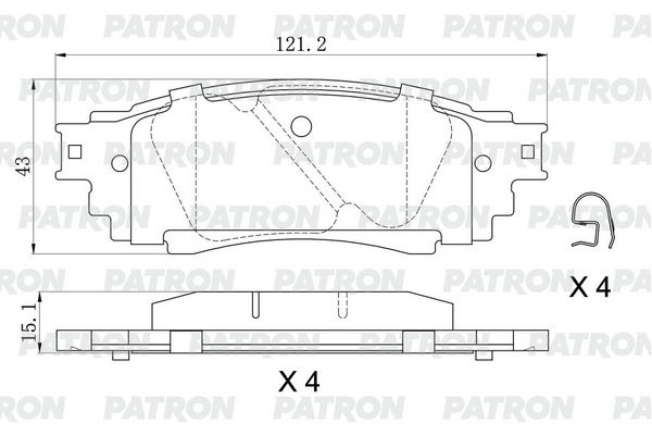 

Колодки тормозные дисковые зад. TOYOTA Camry/C-HR/Corolla/RAV4 17- / LEXUS RX 15-