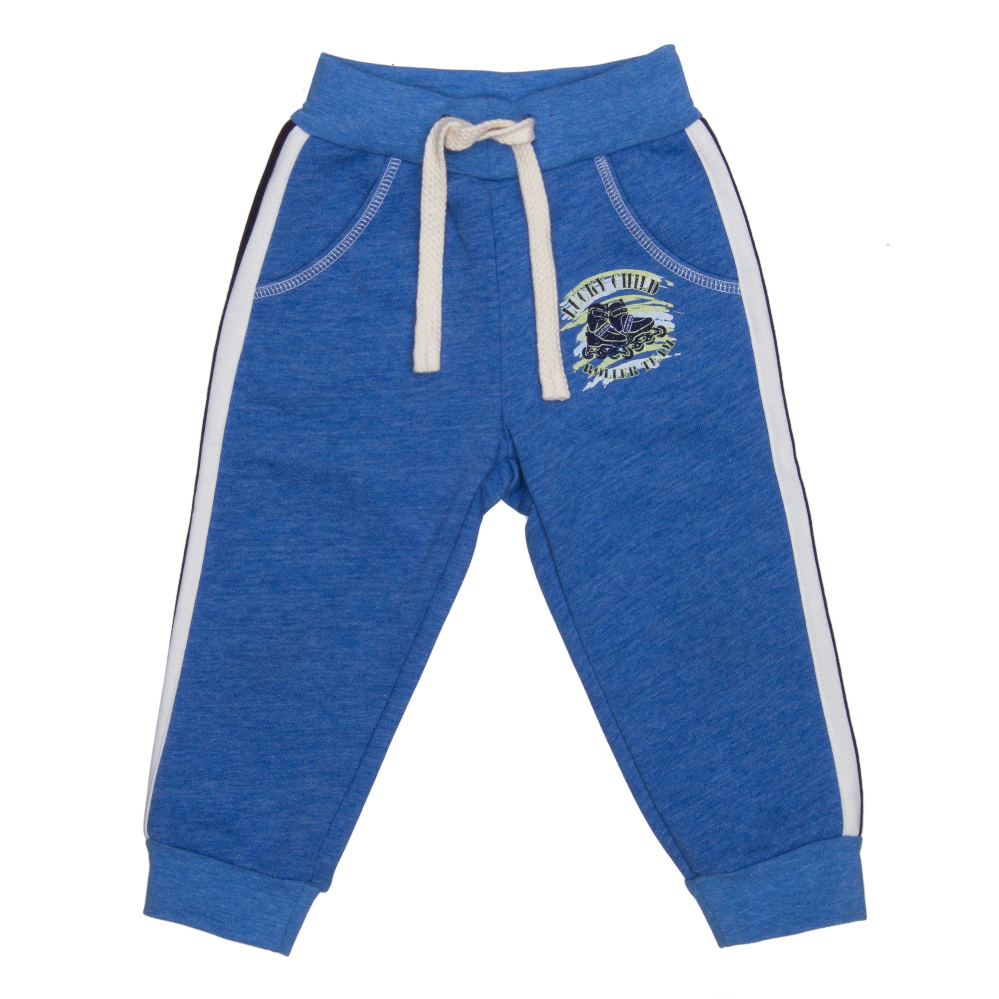 Спортивные брюки Lucky Child Basic голубой р.110