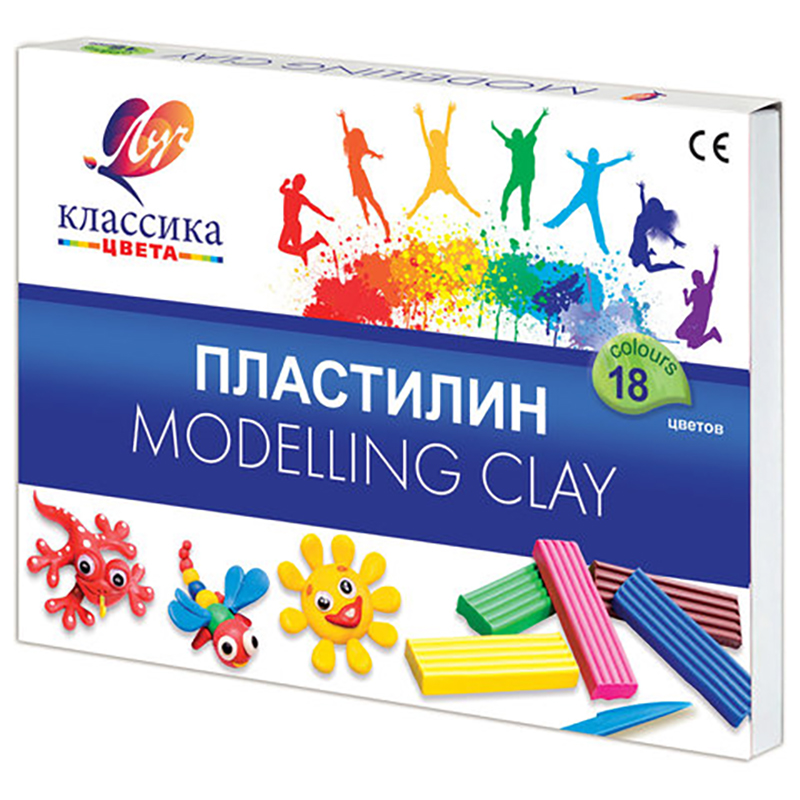 

Пластилин классический ЛУЧ Классика, 18 цветов, 360 г, со стеком, 20С 1330-08, Бежевый;белый;бирюзовый;бордовый;голубой;желтый;зеленый;коричневый;красный;оранжевый;розовый;серый;синий;фиолетовый;хаки;черный, plasticine-s-79
