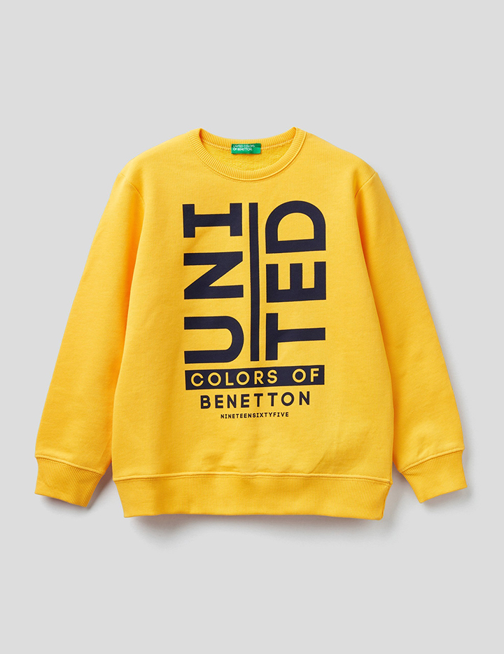 

Свитшот для мальчиков Benetton цв. желтый р.110, 21A_3J68C15B6