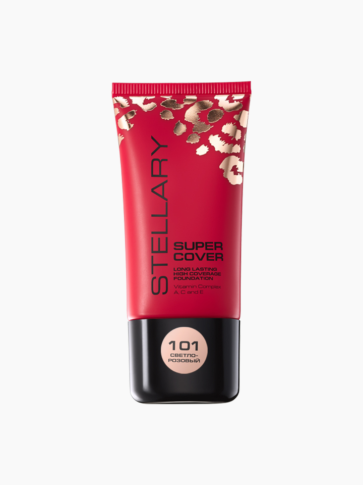 Тональный крем Stellary Super Cover Foundation 101 светло-розовый 25 мл enough тональный крем с коллагеном ultra x10 cover up collagen foundation spf50 pa 21 100 г