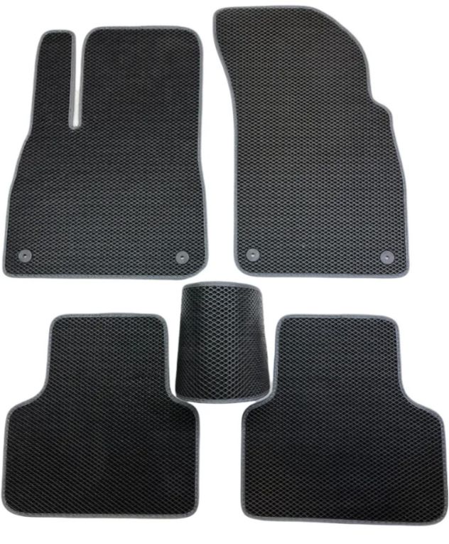 

Коврик EVA в салон Audi A5/S5 2007-2016 (купе), черный, серый кант, EV3005