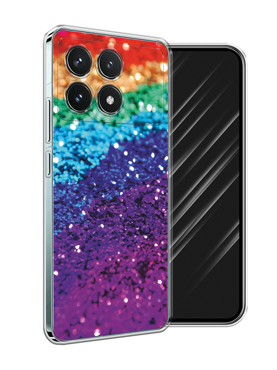 

Чехол Awog на Xiaomi Redmi K70 5G "Блестящая радуга рисунок", Разноцветный, 320850-1
