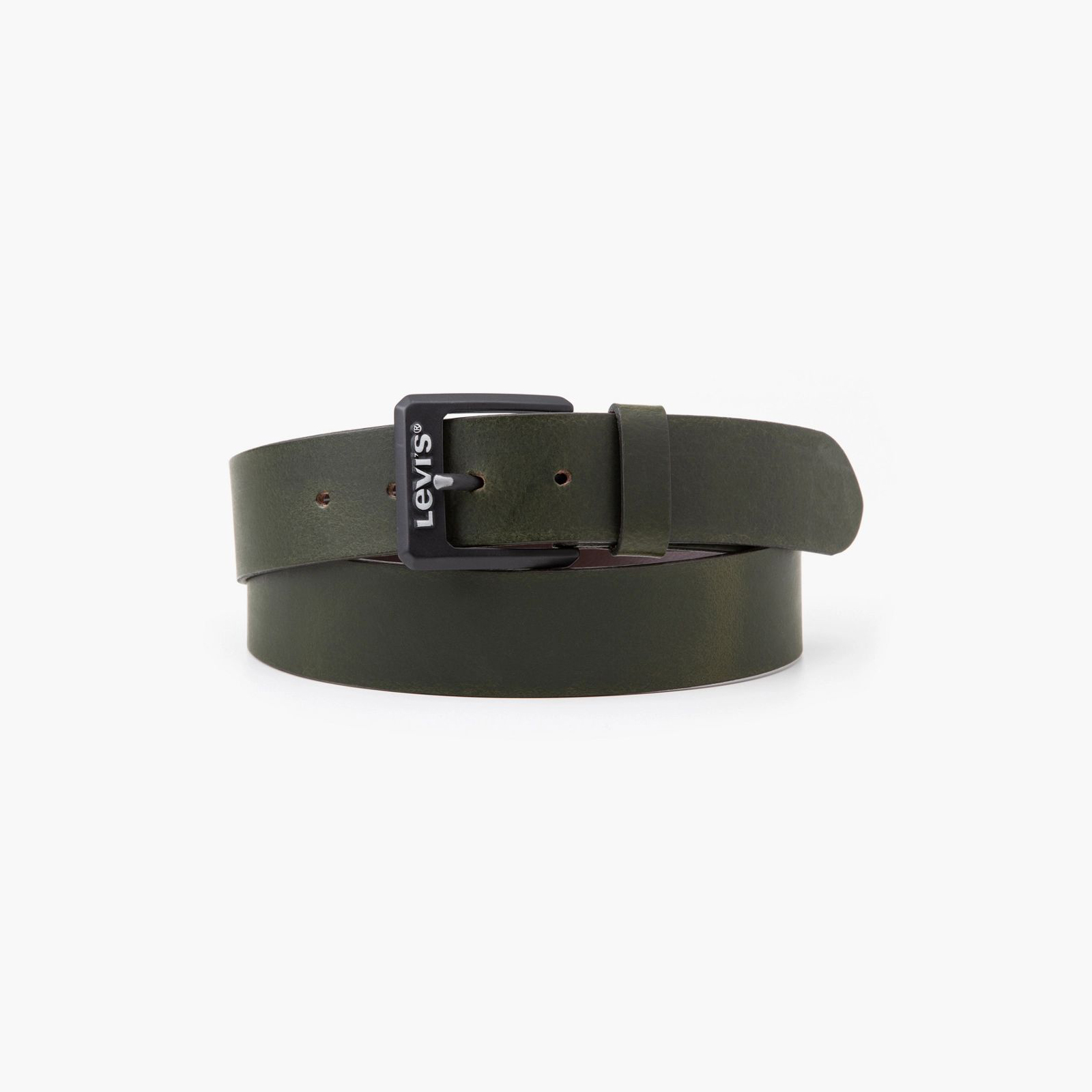 фото Ремень мужской levi's men contrast belt коричневый, 95 см