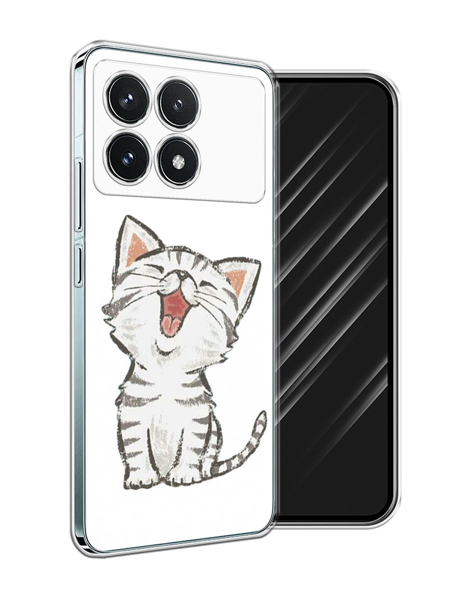 

Чехол Awog на Xiaomi Redmi K70 5G "Котенок рисованный", Серый;белый, 320850-1