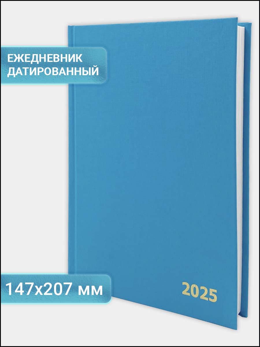 Ежедневник датированный на 2025 год Axler, планер женский блокнот А5, 168 листов