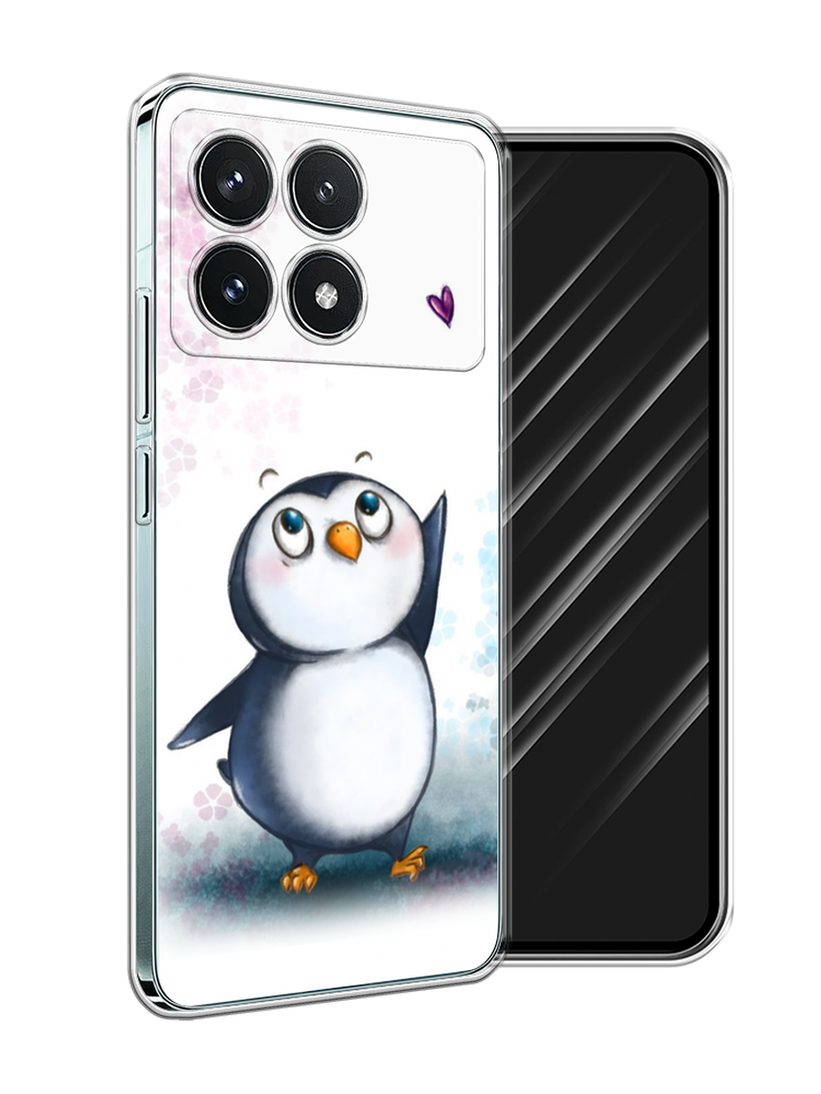 

Чехол Awog на Xiaomi Redmi K70 5G "Пингвин и сердечко", Белый, 320850-1