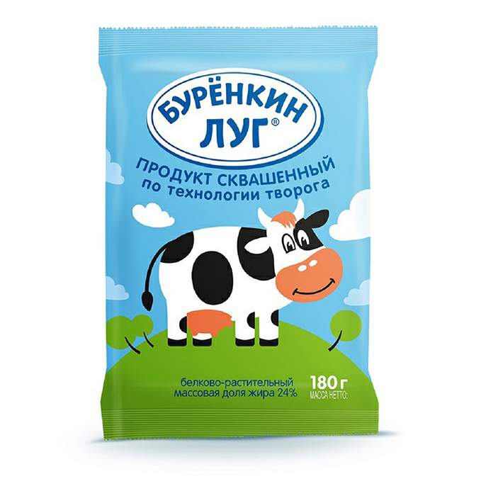 Творожный продукт рассыпчатый Буренкин луг 24% 180 г