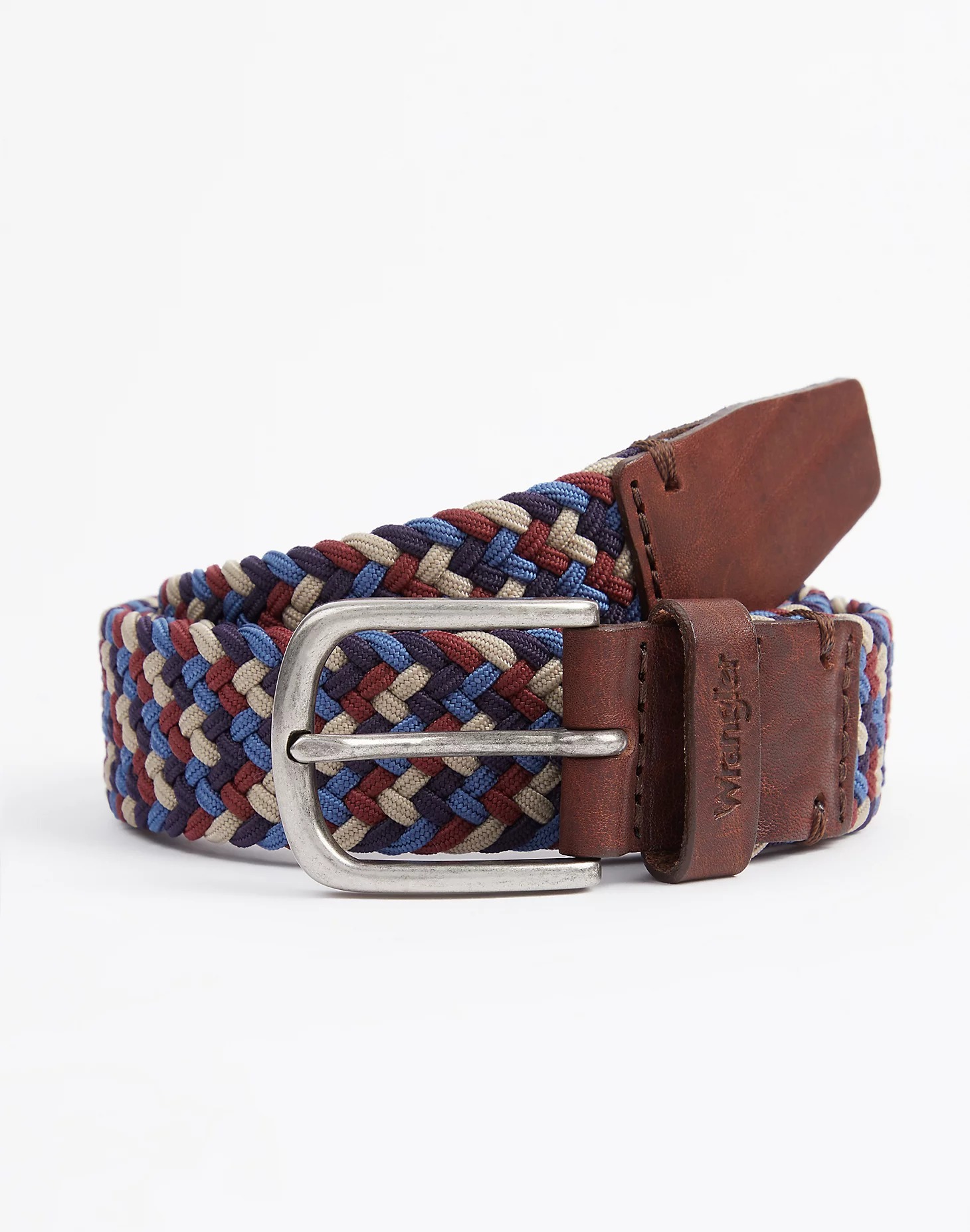 фото Ремень мужской wrangler men multicolour belt коричневый, 90 см