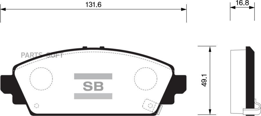 

Тормозные колодки Sangsin brake SP1572, SP1572