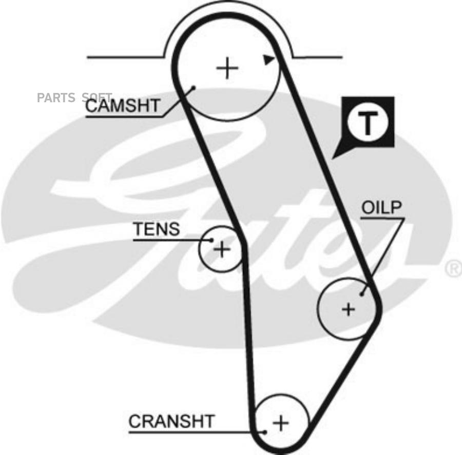 

5183XS ремень ГРМ 147x254H VW Golf/Passat 1.8/2.0 16V 86-93, Seat Toledo1.8 16V 91-94