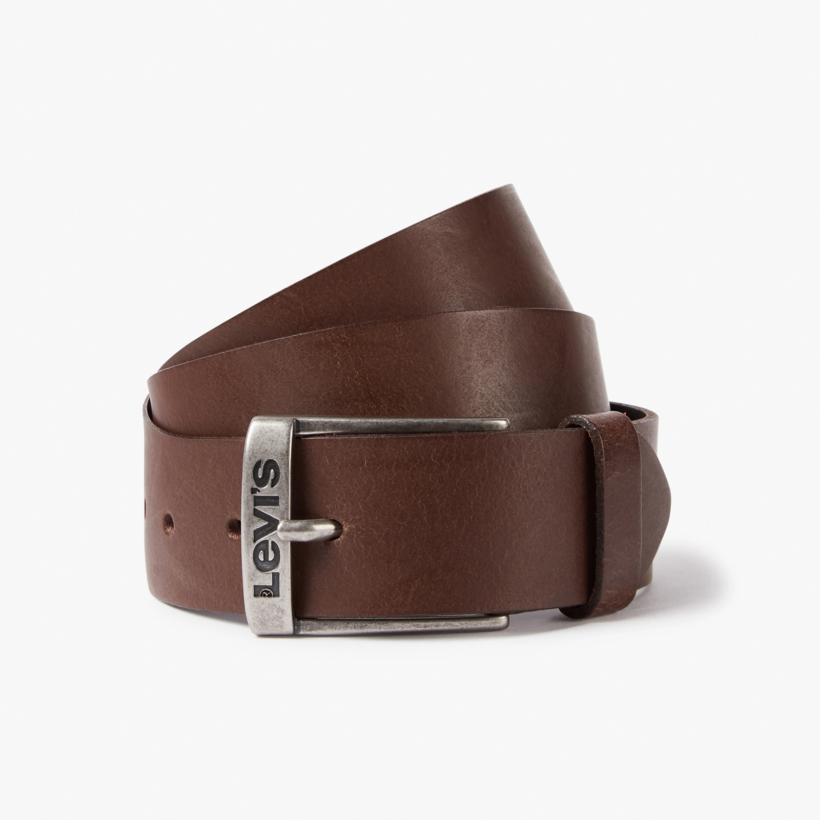 фото Ремень мужской levi's men new duncan belt коричневый, 110 см