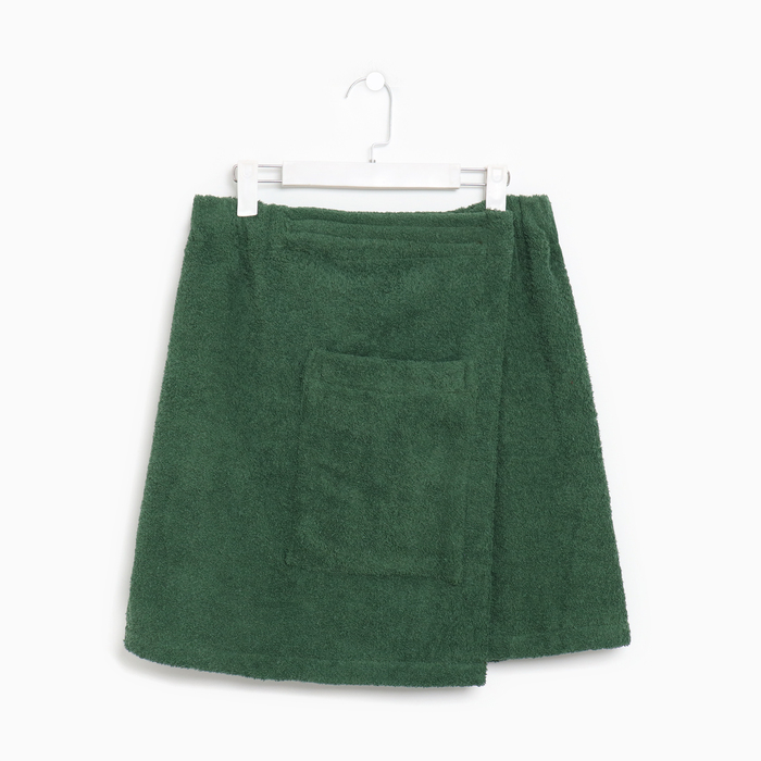 

Килт для бани NoBrand 10424625 50х150, махра, зеленый