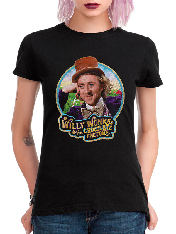 

Футболка женская Dream Shirts Чарли и Шоколадная Фабрика черная M, Чарли и Шоколадная Фабрика