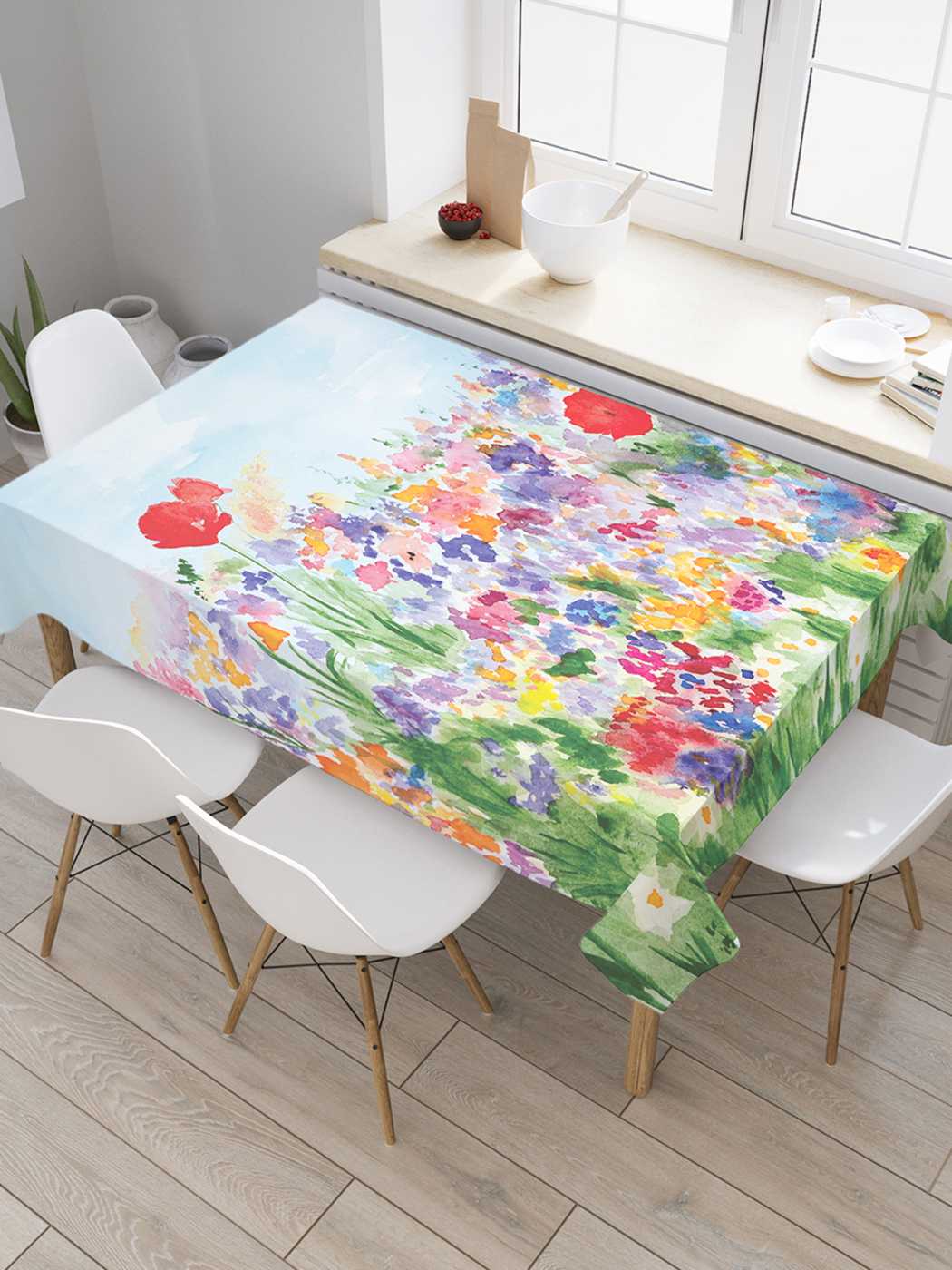 

Скатерть прямоугольная JoyArty "В поисках вдохновения" из оксфорда, 120x145 см, Голубой, В поисках вдохновения