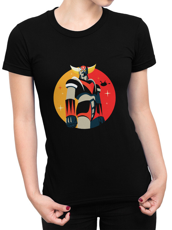 

Футболка женская Dream Shirts Аниме Грендайзер черная XS, Аниме Грендайзер