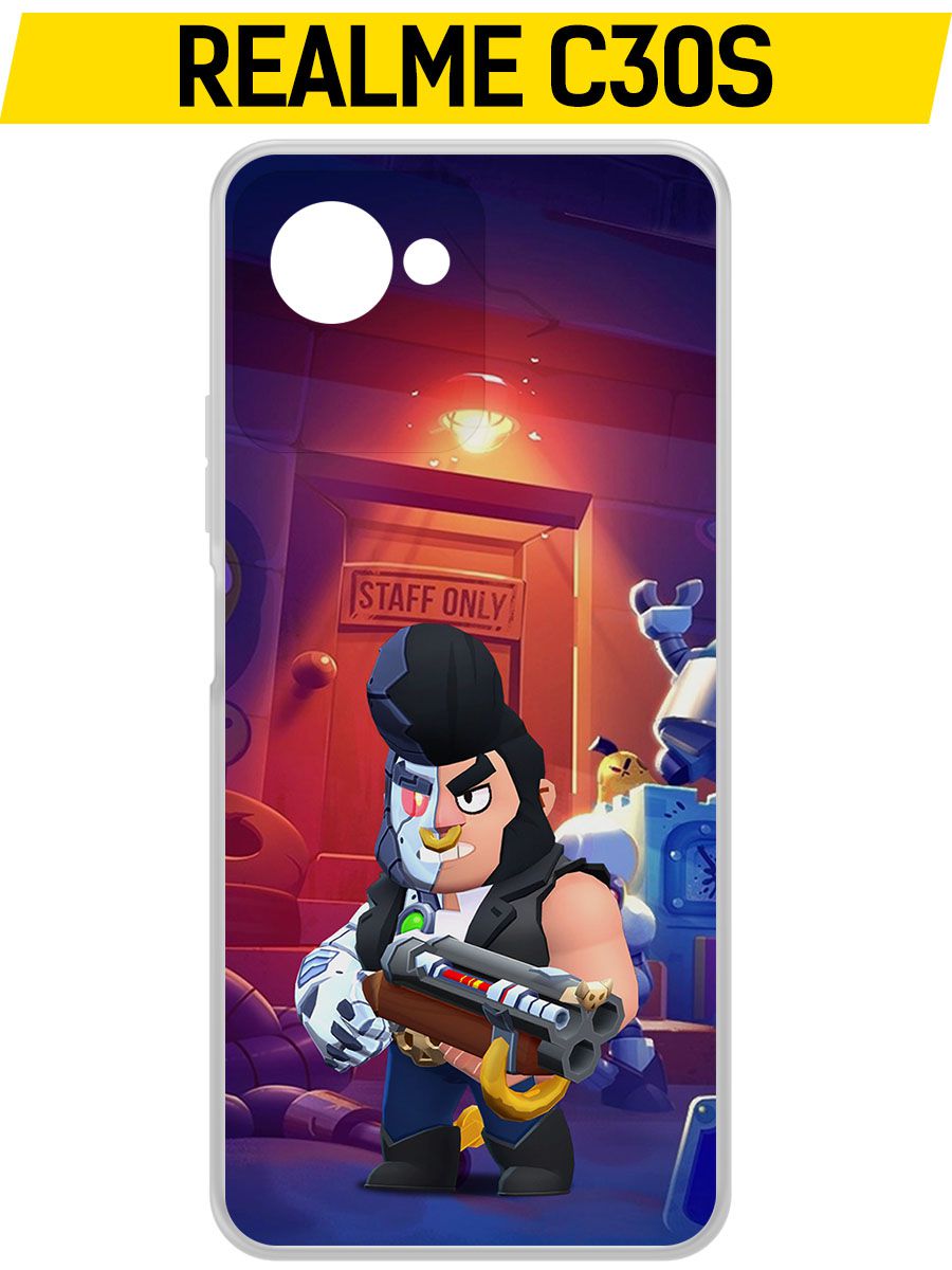 

Чехол-накладка Krutoff Clear Case Brawl Stars-Б-800 для Realme C30s, Прозрачный