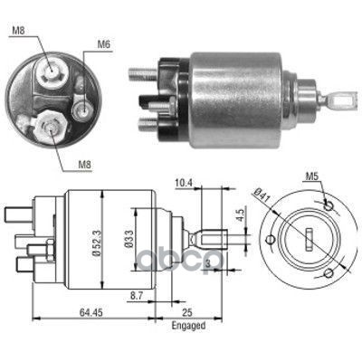 

Реле Втягивающее Ford Focus Ii/Fusion, Volvo S40 1.4/1.6 MEAT & DORIA арт. 46043