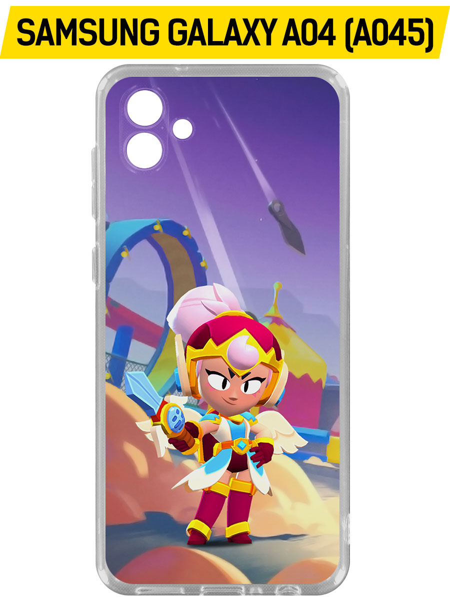 Чехол-накладка Clear Case Brawl Stars-Валькирия Джанет для Samsung Galaxy A04 (A045)