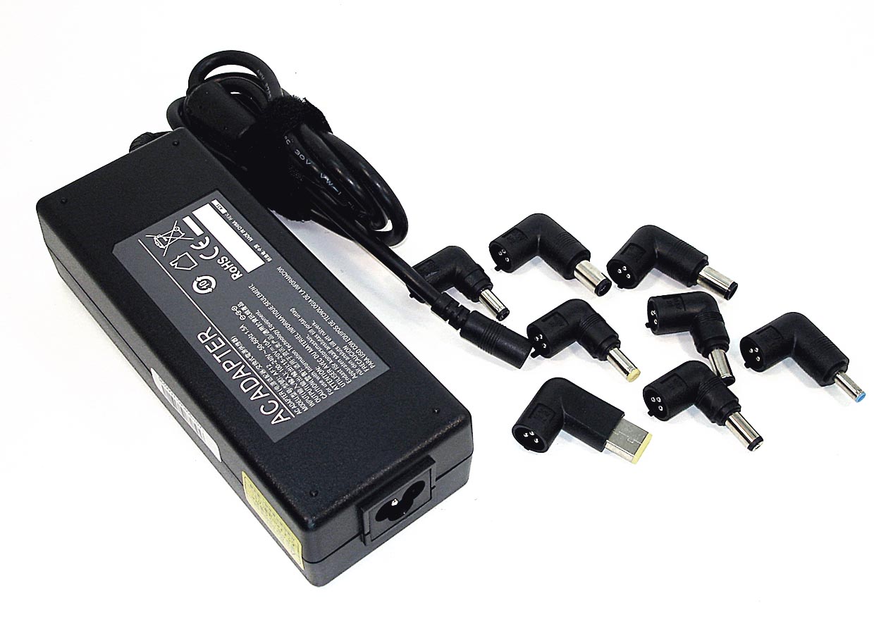 

Универсальный блок питания для ноутбуков 15-20V 10A 120W с 8 насадками