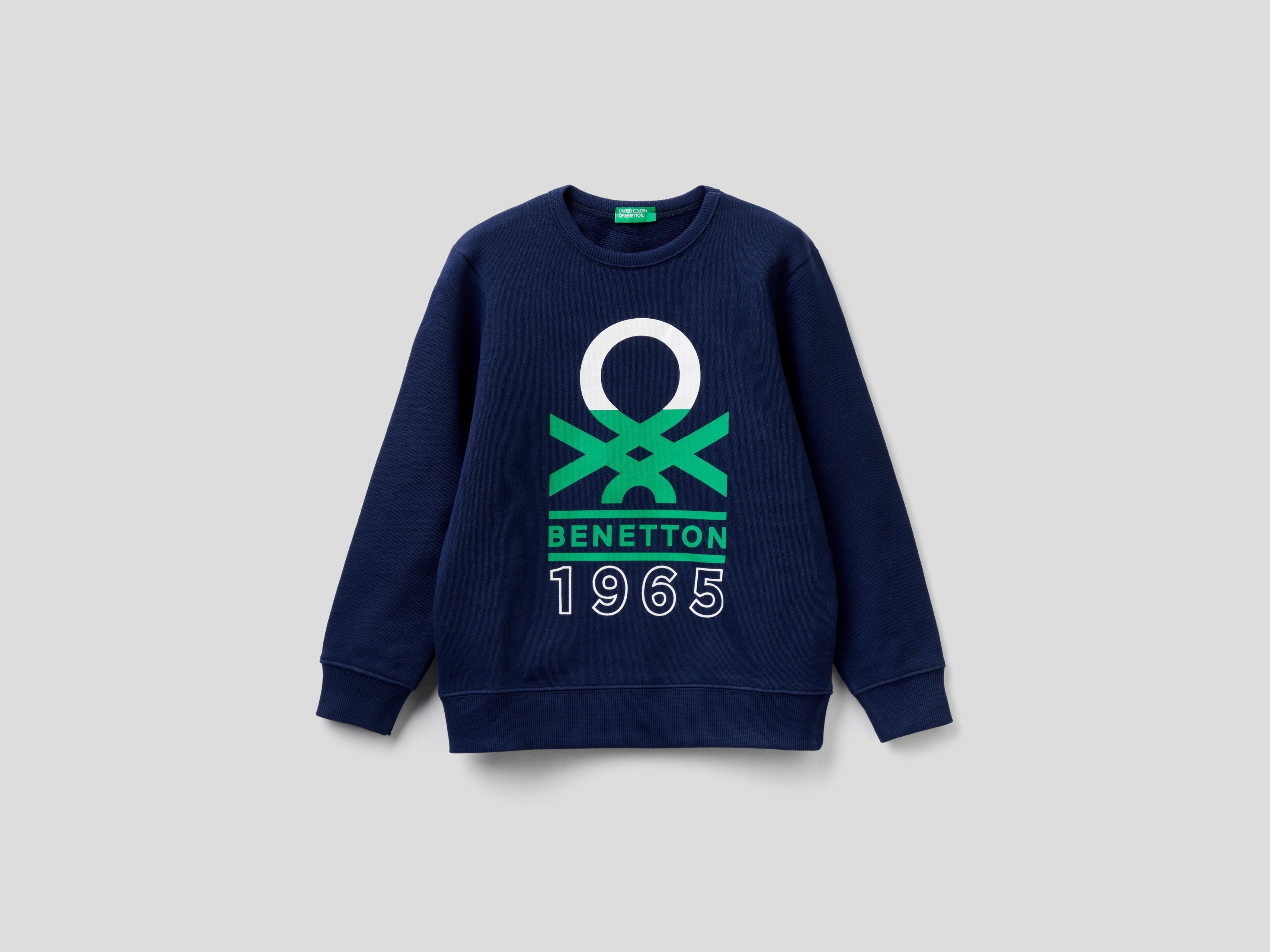 

Свитшот для мальчиков Benetton цв. синий р.158, 21A_3J68C15B6